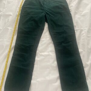 Gap Vintage High Rise Vintage Slim Green Corduroy Pants 6S/28